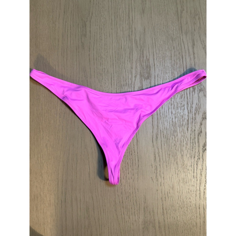 Skims Recycled Swim Thong Bikini Bottom 4X NWT Neon Orchid